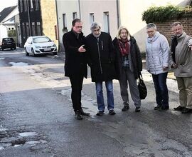 Zustand der L 82 in der Ortslage Bell
