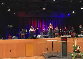 Die Schulband der Mendiger Realschule „The Scene“ bewies unter der Leitung von Timo Schulz ihr musikalischesTalent.