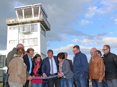 CDU-Team Mendig auf dem Flugplatz Mendig